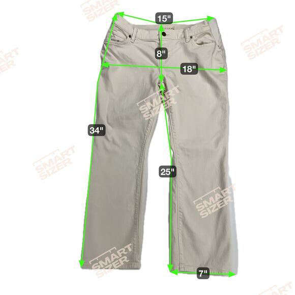 Hatch The Straight Leg Maternity Cropped Jeans Cream Winter White Size 28 - Picture 6 of 12